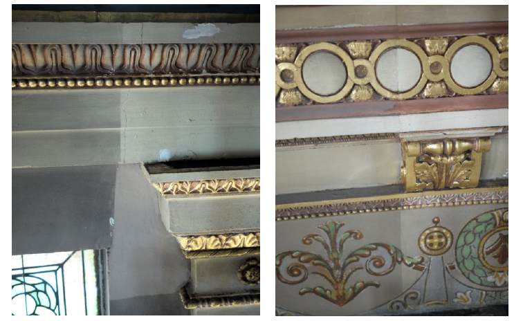 cleaned and uncleaned areas